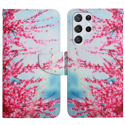 Painted Pattern Horizontal Flip Leather Phone Case, For Samsung Galaxy S22 5G, For Samsung Galaxy S22+ 5G, For Samsung Galaxy S22 Ultra 5G