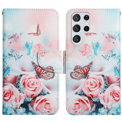Painted Pattern Horizontal Flip Leather Phone Case, For Samsung Galaxy S22 5G, For Samsung Galaxy S22+ 5G, For Samsung Galaxy S22 Ultra 5G