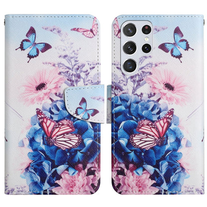 Painted Pattern Horizontal Flip Leather Phone Case, For Samsung Galaxy S22 5G, For Samsung Galaxy S22+ 5G, For Samsung Galaxy S22 Ultra 5G