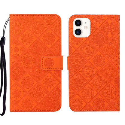 Ethnic Style Embossed Pattern Leather Phone Case, For iPhone 13, For iPhone 13 Pro, For iPhone 13 Pro Max, For iPhone 13 mini