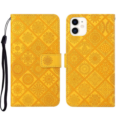 Ethnic Style Embossed Pattern Leather Phone Case, For iPhone 13, For iPhone 13 Pro, For iPhone 13 Pro Max, For iPhone 13 mini