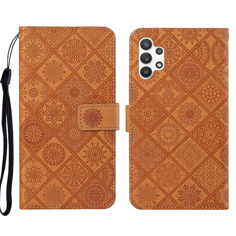 Ethnic Style Embossed Pattern Leather Phone Case, For OPPO A54, For OPPO A74 4G, For OPPO A74 5G, For OPPO A94 4G, For Samsung Galaxy A03s 164mm, For Samsung Galaxy A13 4G
