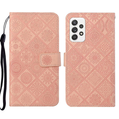 Ethnic Style Embossed Pattern Leather Phone Case, For Samsung Galaxy A33 5G, For Samsung Galaxy A52, For Samsung Galaxy A53, For Samsung Galaxy A73 5G, For Samsung Galaxy S22+ 5G, For Samsung Galaxy S22 Ultra 5G