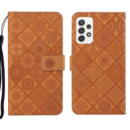 Ethnic Style Embossed Pattern Leather Phone Case, For Samsung Galaxy A33 5G, For Samsung Galaxy A52, For Samsung Galaxy A53, For Samsung Galaxy A73 5G, For Samsung Galaxy S22+ 5G, For Samsung Galaxy S22 Ultra 5G