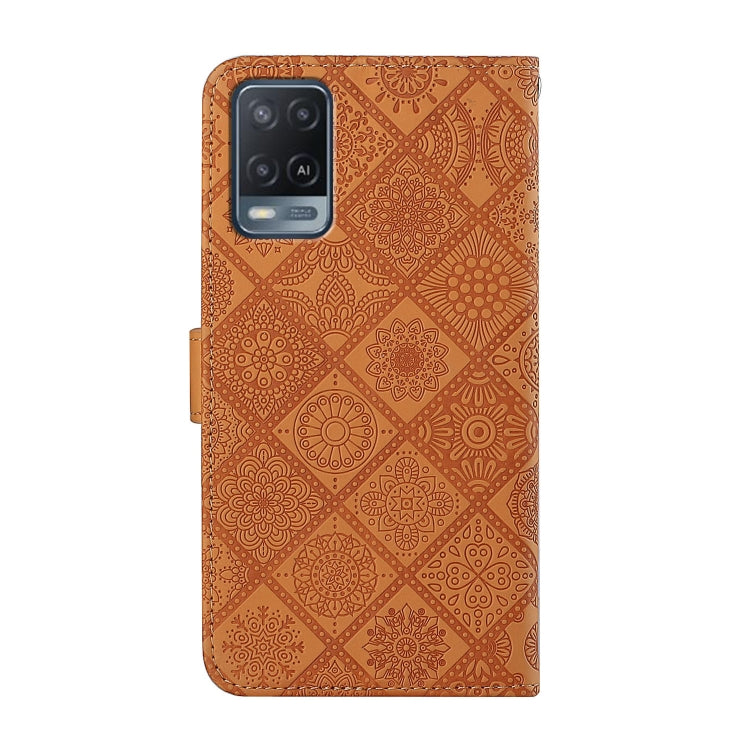 Ethnic Style Embossed Pattern Leather Phone Case, For OPPO A54, For OPPO A74 4G, For OPPO A74 5G, For OPPO A94 4G, For Samsung Galaxy A03s 164mm, For Samsung Galaxy A13 4G