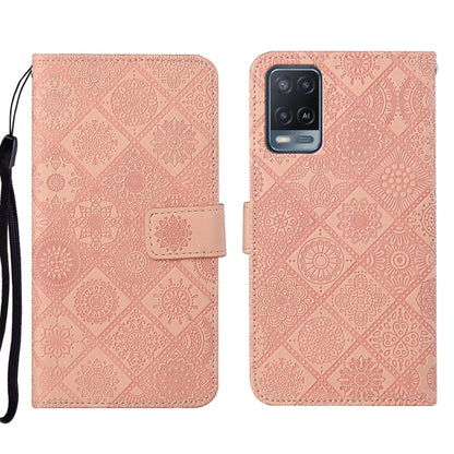 Ethnic Style Embossed Pattern Leather Phone Case, For OPPO A54, For OPPO A74 4G, For OPPO A74 5G, For OPPO A94 4G, For Samsung Galaxy A03s 164mm, For Samsung Galaxy A13 4G