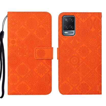 Ethnic Style Embossed Pattern Leather Phone Case, For OPPO A54, For OPPO A74 4G, For OPPO A74 5G, For OPPO A94 4G, For Samsung Galaxy A03s 164mm, For Samsung Galaxy A13 4G
