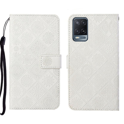 Ethnic Style Embossed Pattern Leather Phone Case, For OPPO A54, For OPPO A74 4G, For OPPO A74 5G, For OPPO A94 4G, For Samsung Galaxy A03s 164mm, For Samsung Galaxy A13 4G