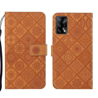 Ethnic Style Embossed Pattern Leather Phone Case, For OPPO A54, For OPPO A74 4G, For OPPO A74 5G, For OPPO A94 4G, For Samsung Galaxy A03s 164mm, For Samsung Galaxy A13 4G