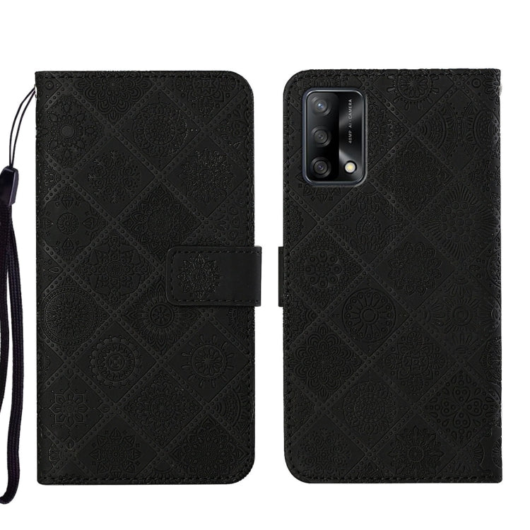 Ethnic Style Embossed Pattern Leather Phone Case, For OPPO A54, For OPPO A74 4G, For OPPO A74 5G, For OPPO A94 4G, For Samsung Galaxy A03s 164mm, For Samsung Galaxy A13 4G