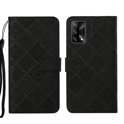 Ethnic Style Embossed Pattern Leather Phone Case, For OPPO A54, For OPPO A74 4G, For OPPO A74 5G, For OPPO A94 4G, For Samsung Galaxy A03s 164mm, For Samsung Galaxy A13 4G