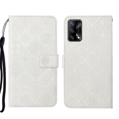 Ethnic Style Embossed Pattern Leather Phone Case, For OPPO A54, For OPPO A74 4G, For OPPO A74 5G, For OPPO A94 4G, For Samsung Galaxy A03s 164mm, For Samsung Galaxy A13 4G