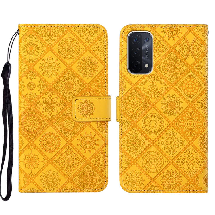 Ethnic Style Embossed Pattern Leather Phone Case, For OPPO A54, For OPPO A74 4G, For OPPO A74 5G, For OPPO A94 4G, For Samsung Galaxy A03s 164mm, For Samsung Galaxy A13 4G