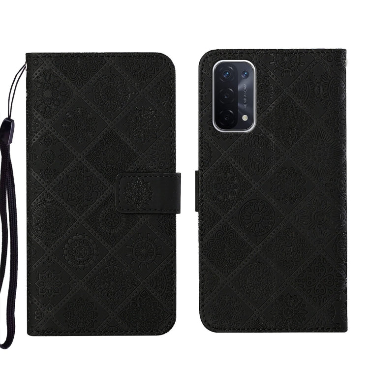 Ethnic Style Embossed Pattern Leather Phone Case, For OPPO A54, For OPPO A74 4G, For OPPO A74 5G, For OPPO A94 4G, For Samsung Galaxy A03s 164mm, For Samsung Galaxy A13 4G