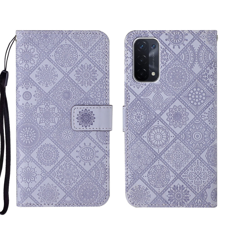 Ethnic Style Embossed Pattern Leather Phone Case, For OPPO A54, For OPPO A74 4G, For OPPO A74 5G, For OPPO A94 4G, For Samsung Galaxy A03s 164mm, For Samsung Galaxy A13 4G