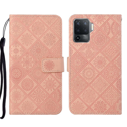 Ethnic Style Embossed Pattern Leather Phone Case, For OPPO A54, For OPPO A74 4G, For OPPO A74 5G, For OPPO A94 4G, For Samsung Galaxy A03s 164mm, For Samsung Galaxy A13 4G