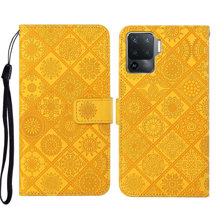 Ethnic Style Embossed Pattern Leather Phone Case, For OPPO A54, For OPPO A74 4G, For OPPO A74 5G, For OPPO A94 4G, For Samsung Galaxy A03s 164mm, For Samsung Galaxy A13 4G