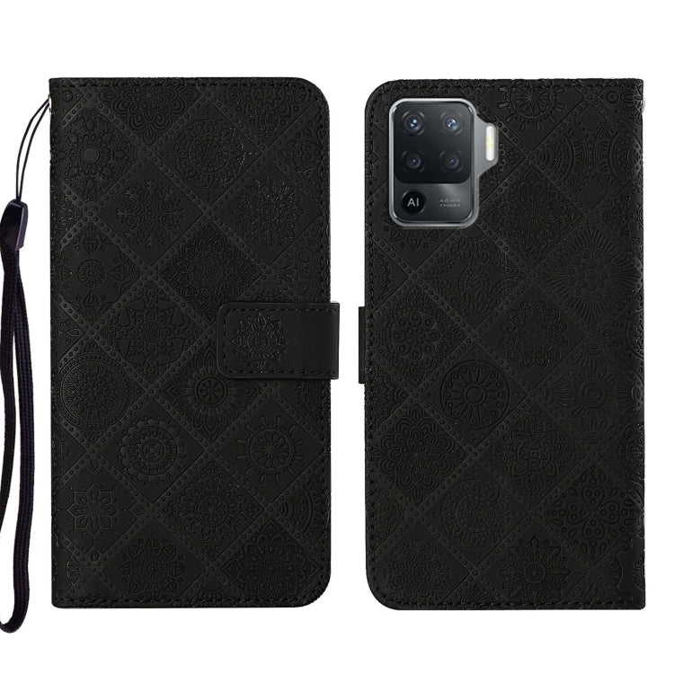 Ethnic Style Embossed Pattern Leather Phone Case, For OPPO A54, For OPPO A74 4G, For OPPO A74 5G, For OPPO A94 4G, For Samsung Galaxy A03s 164mm, For Samsung Galaxy A13 4G