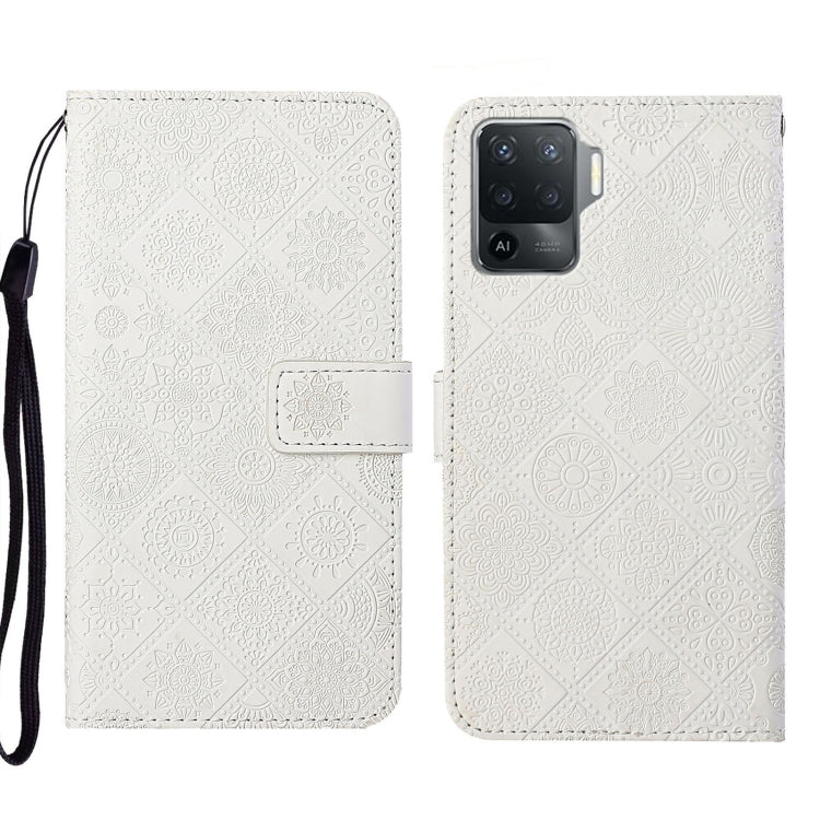 Ethnic Style Embossed Pattern Leather Phone Case, For OPPO A54, For OPPO A74 4G, For OPPO A74 5G, For OPPO A94 4G, For Samsung Galaxy A03s 164mm, For Samsung Galaxy A13 4G