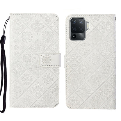Ethnic Style Embossed Pattern Leather Phone Case, For OPPO A54, For OPPO A74 4G, For OPPO A74 5G, For OPPO A94 4G, For Samsung Galaxy A03s 164mm, For Samsung Galaxy A13 4G