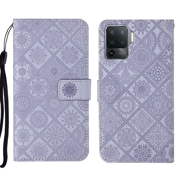 Ethnic Style Embossed Pattern Leather Phone Case, For OPPO A54, For OPPO A74 4G, For OPPO A74 5G, For OPPO A94 4G, For Samsung Galaxy A03s 164mm, For Samsung Galaxy A13 4G