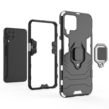 PC + TPU Shockproof Protective Phone Case with Magnetic Ring Holder, For Samsung Galaxy M33 5G India