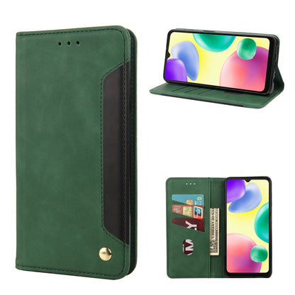 Skin Feel Splicing Leather Phone Case, For Xiaomi Redmi 10A, For Xiaomi Redmi 10C, For Samsung Galaxy M23 5G, For Samsung Galaxy M53 5G