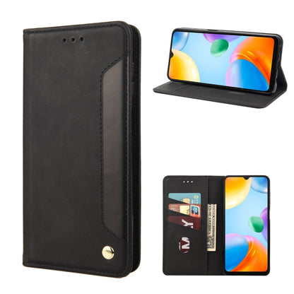 Skin Feel Splicing Leather Phone Case, For Xiaomi Redmi 10A, For Xiaomi Redmi 10C, For Samsung Galaxy M23 5G, For Samsung Galaxy M53 5G