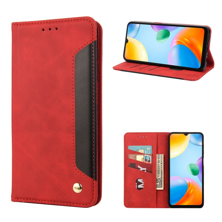 Skin Feel Splicing Leather Phone Case, For Xiaomi Redmi 10A, For Xiaomi Redmi 10C, For Samsung Galaxy M23 5G, For Samsung Galaxy M53 5G