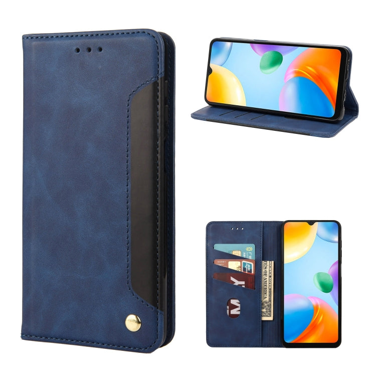 Skin Feel Splicing Leather Phone Case, For Xiaomi Redmi 10A, For Xiaomi Redmi 10C, For Samsung Galaxy M23 5G, For Samsung Galaxy M53 5G