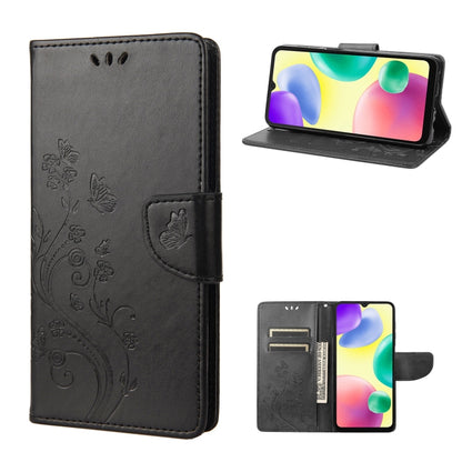 Butterfly Flower Pattern Flip Leather Phone Case, For Xiaomi Redmi 10A, For Xiaomi Redmi 10C, For Samsung Galaxy M23 5G, For Samsung Galaxy M53 5G