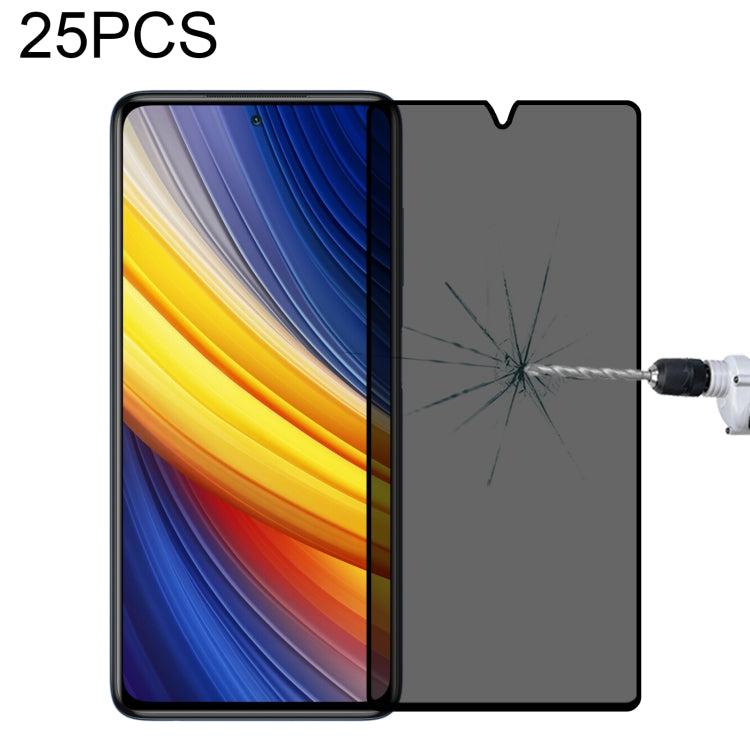 25 PCS Full Cover Anti-peeping Tempered Glass Film For Samsung Galaxy A12, For Xiaomi Redmi Note 4G / 5G(25 PCS), For Xiaomi Redmi Note 10 Pro(25 PCS), For Xiaomi Poco X3 Pro(25 PCS), For Xiaomi Poco F3(25 PCS), For Xiaomi Poco M3 Pro(25 PCS)          ...