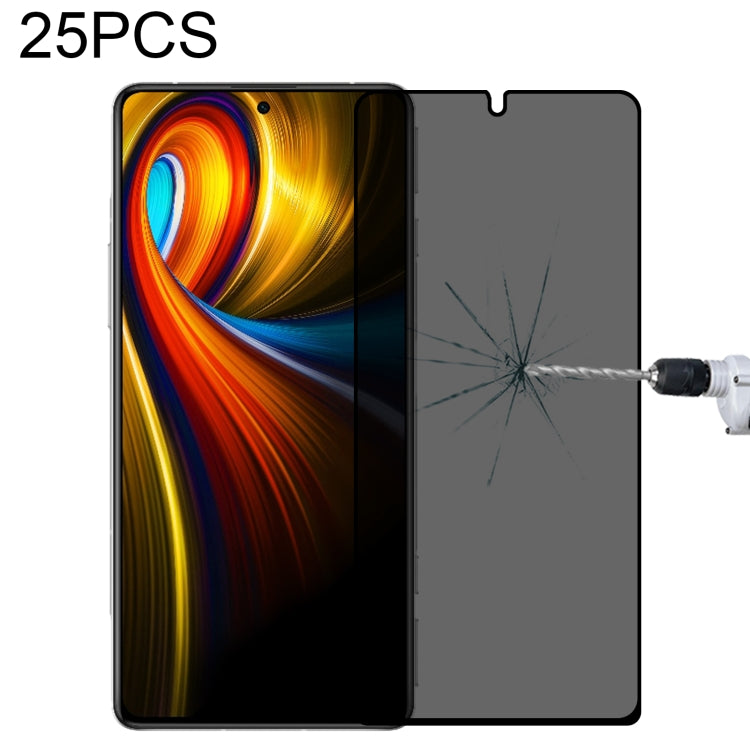 25 PCS Full Cover Anti-peeping Tempered Glass Film For Samsung Galaxy A12, For Xiaomi Redmi Note 4G / 5G(25 PCS), For Xiaomi Redmi Note 10 Pro(25 PCS), For Xiaomi Poco X3 Pro(25 PCS), For Xiaomi Poco F3(25 PCS), For Xiaomi Poco M3 Pro(25 PCS)          ...