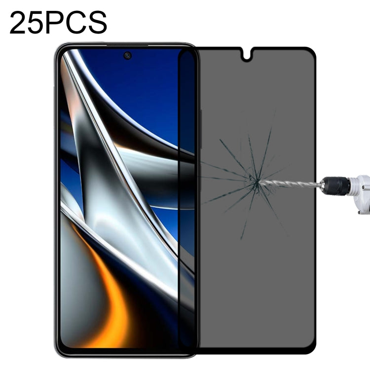 25 PCS Full Cover Anti-peeping Tempered Glass Film For Samsung Galaxy A12, For Xiaomi Redmi Note 4G / 5G(25 PCS), For Xiaomi Redmi Note 10 Pro(25 PCS), For Xiaomi Poco X3 Pro(25 PCS), For Xiaomi Poco F3(25 PCS), For Xiaomi Poco M3 Pro(25 PCS)          ...