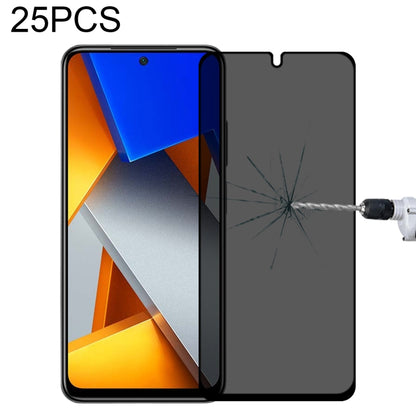 25 PCS Full Cover Anti-peeping Tempered Glass Film For Samsung Galaxy A12, For Xiaomi Redmi Note 4G / 5G(25 PCS), For Xiaomi Redmi Note 10 Pro(25 PCS), For Xiaomi Poco X3 Pro(25 PCS), For Xiaomi Poco F3(25 PCS), For Xiaomi Poco M3 Pro(25 PCS)          ...