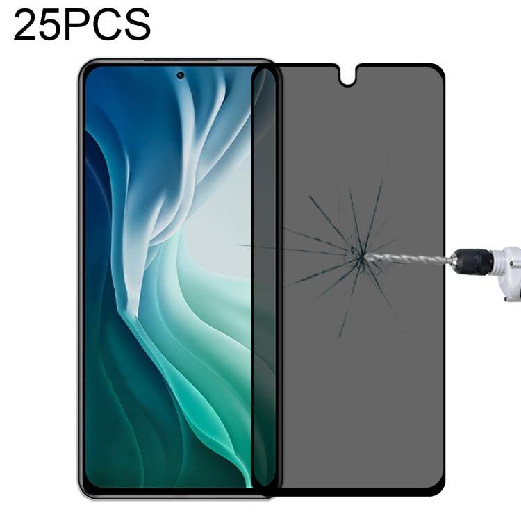 25 PCS Full Cover Anti-peeping Tempered Glass Film For Samsung Galaxy A12, For Xiaomi Redmi Note 4G / 5G(25 PCS), For Xiaomi Redmi Note 10 Pro(25 PCS), For Xiaomi Poco X3 Pro(25 PCS), For Xiaomi Poco F3(25 PCS), For Xiaomi Poco M3 Pro(25 PCS)          ...