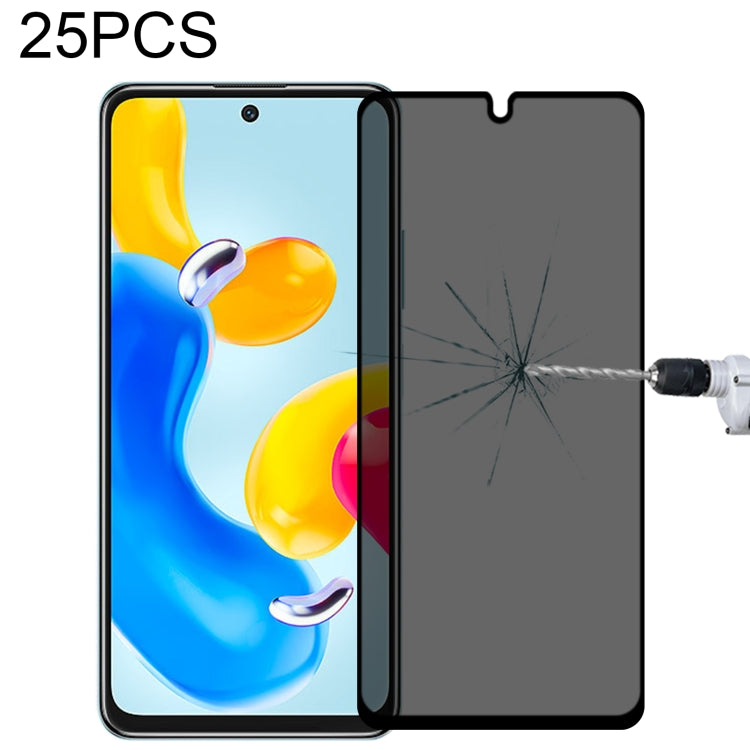 25 PCS Full Cover Anti-peeping Tempered Glass Film For Samsung Galaxy A12, For Xiaomi Redmi Note 4G / 5G(25 PCS), For Xiaomi Redmi Note 10 Pro(25 PCS), For Xiaomi Poco X3 Pro(25 PCS), For Xiaomi Poco F3(25 PCS), For Xiaomi Poco M3 Pro(25 PCS)          ...