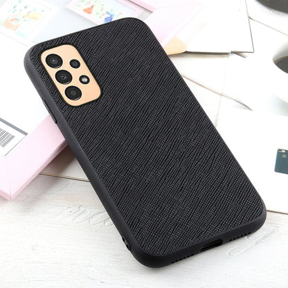 Cross Texture Genuine Leather Phone Case, For Samsung Galaxy A13 4G, For Samsung Galaxy M23 / F23 5G