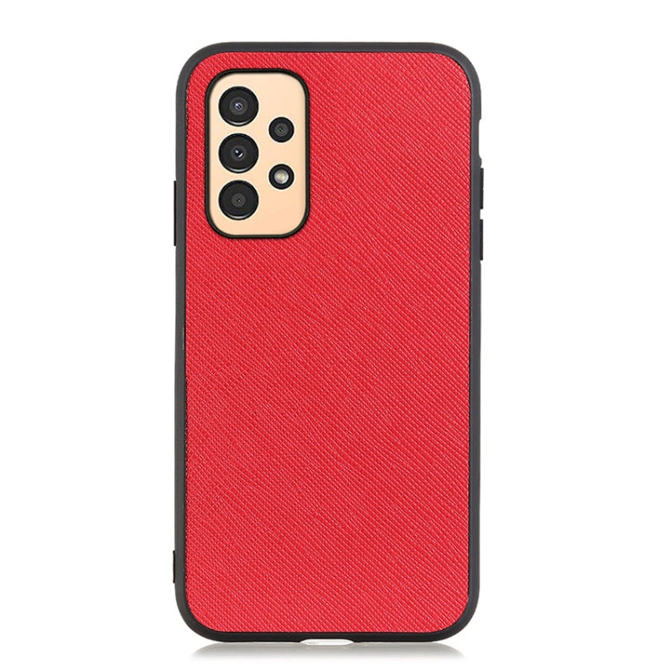 Cross Texture Genuine Leather Phone Case, For Samsung Galaxy A13 4G, For Samsung Galaxy M23 / F23 5G