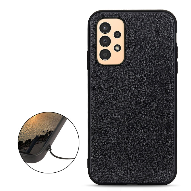 Litchi Texture Genuine Leather Phone Case, For Samsung Galaxy A13 4G, For Samsung Galaxy M23 / F23 5G