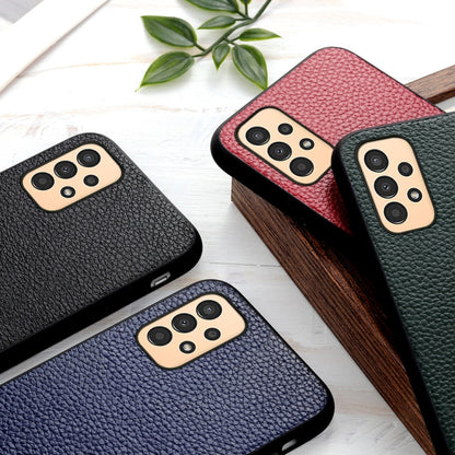 Litchi Texture Genuine Leather Phone Case, For Samsung Galaxy A13 4G, For Samsung Galaxy M23 / F23 5G