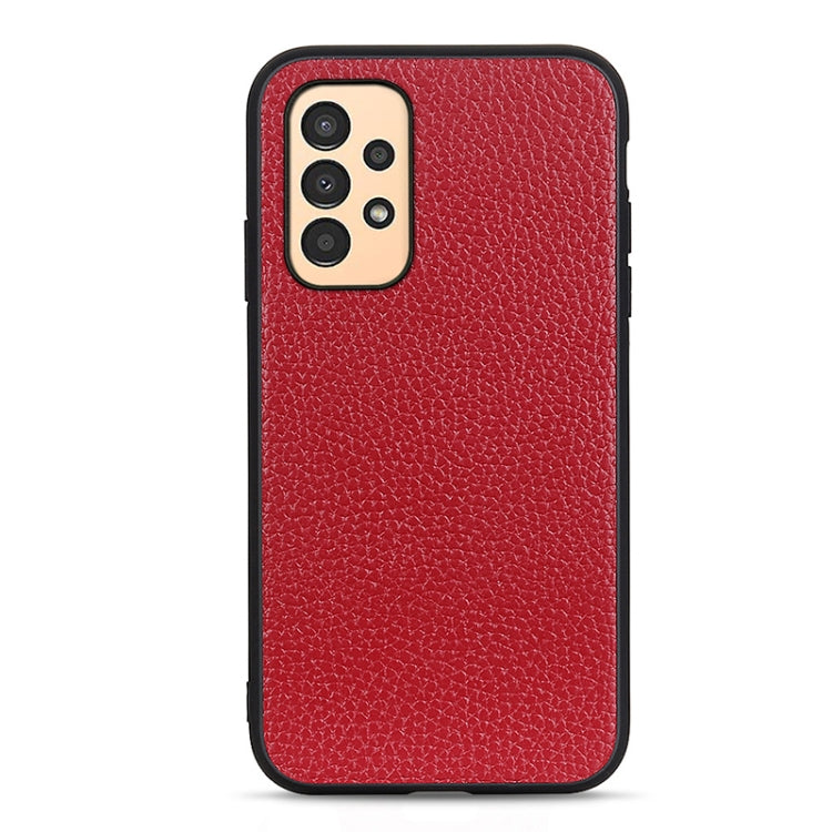 Litchi Texture Genuine Leather Phone Case, For Samsung Galaxy A13 4G, For Samsung Galaxy M23 / F23 5G