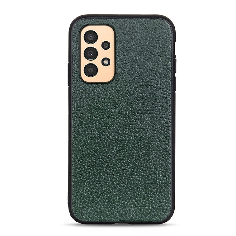 Litchi Texture Genuine Leather Phone Case, For Samsung Galaxy A13 4G, For Samsung Galaxy M23 / F23 5G