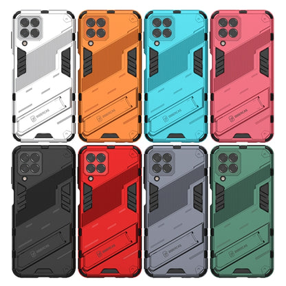 Punk Armor 2 in 1 PC + TPU Shockproof Phone Case with Invisible Holder, For Samsung Galaxy M33 5G India, For Samsung Galaxy M33 5G