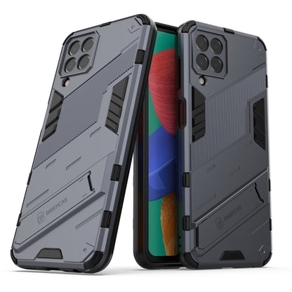 Punk Armor 2 in 1 PC + TPU Shockproof Phone Case with Invisible Holder, For Samsung Galaxy M33 5G India, For Samsung Galaxy M33 5G