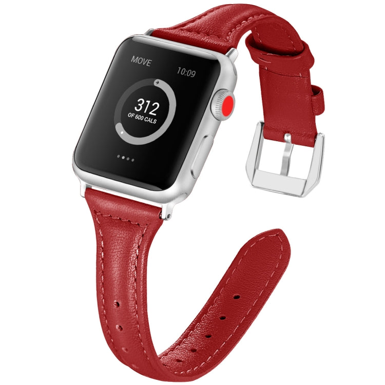 Genuine Leather Watch Band For Apple Watch Series, 7 45mm / 6&SE&5&4 44mm / 3&2&1 42mm, 7 41mm / 6&SE&5&4 40mm / 3&2&1 38mm, For Apple Watch Ultra 49mm&Watch Ultra 2 49mm, For Apple Watch Series 9&8&7 41mm