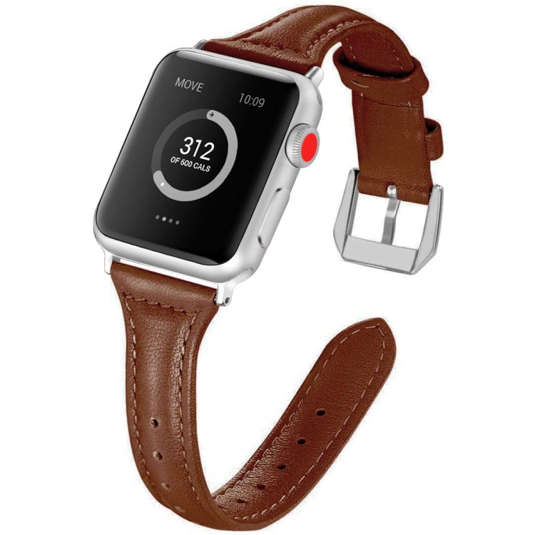 Genuine Leather Watch Band For Apple Watch Series, 7 45mm / 6&SE&5&4 44mm / 3&2&1 42mm, 7 41mm / 6&SE&5&4 40mm / 3&2&1 38mm, For Apple Watch Ultra 49mm&Watch Ultra 2 49mm, For Apple Watch Series 9&8&7 41mm