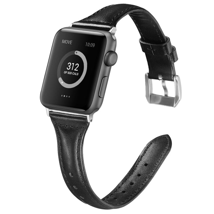 Genuine Leather Watch Band For Apple Watch Series, 7 45mm / 6&SE&5&4 44mm / 3&2&1 42mm, 7 41mm / 6&SE&5&4 40mm / 3&2&1 38mm, For Apple Watch Ultra 49mm&Watch Ultra 2 49mm, For Apple Watch Series 9&8&7 41mm