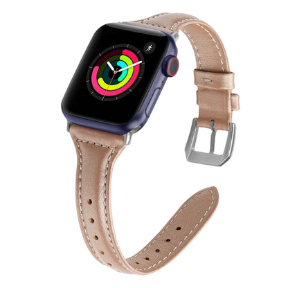 Genuine Leather Watch Band For Apple Watch Series, 7 45mm / 6&SE&5&4 44mm / 3&2&1 42mm, 7 41mm / 6&SE&5&4 40mm / 3&2&1 38mm, For Apple Watch Ultra 49mm&Watch Ultra 2 49mm, For Apple Watch Series 9&8&7 41mm