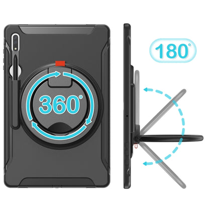 360 Rotation Handle Grip TPU + PC Tablet Case, For Samsung Galaxy Tab S10 Ultra / S9 Ultra /  S8 Ultra